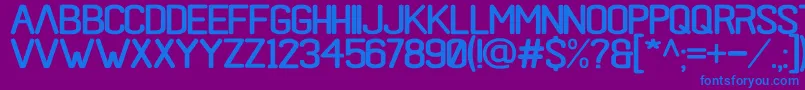 black rovers regular Font – Blue Fonts on Purple Background