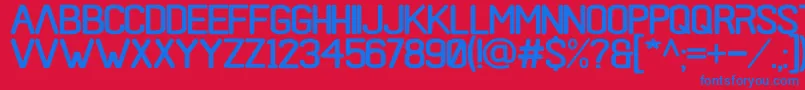 black rovers regular Font – Blue Fonts on Red Background