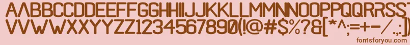 black rovers regular Font – Brown Fonts on Pink Background