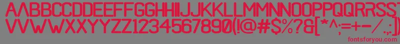 black rovers regular Font – Red Fonts on Gray Background