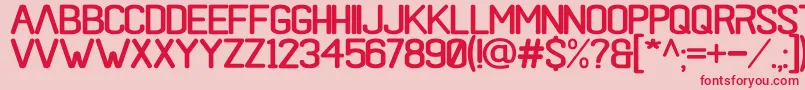 black rovers regular Font – Red Fonts on Pink Background