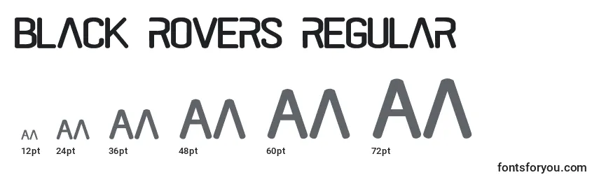 Black rovers regular Font Sizes