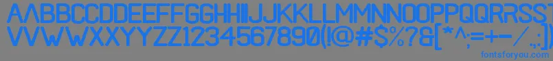 black rovers regular Font – Blue Fonts on Gray Background