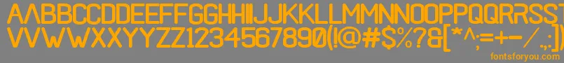 black rovers regular Font – Orange Fonts on Gray Background