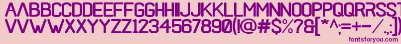 black rovers regular Font – Purple Fonts on Pink Background