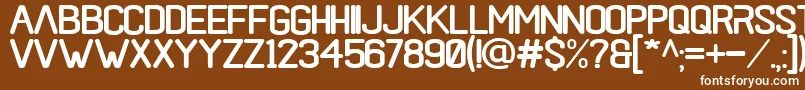 black rovers regular Font – White Fonts on Brown Background