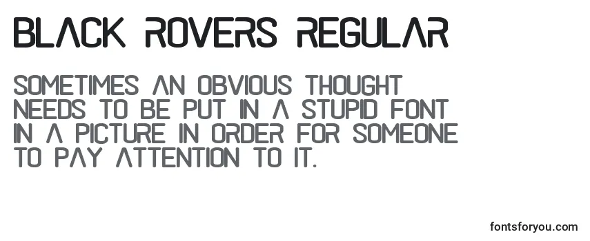 Шрифт Black rovers regular (121457)
