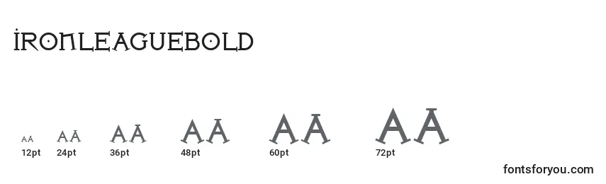 IronLeagueBold Font Sizes