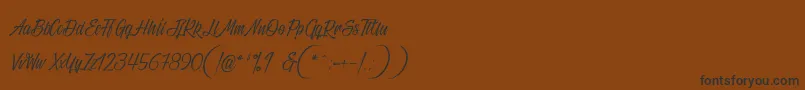 Black sneakers Font – Black Fonts on Brown Background