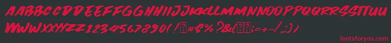 Black Spirit Font – Red Fonts on Black Background