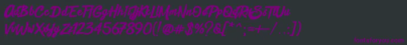 Black Street Font – Purple Fonts on Black Background