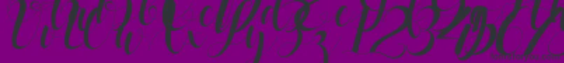 black stud Font – Black Fonts on Purple Background