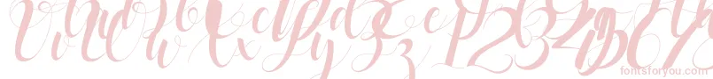 black stud Font – Pink Fonts on White Background