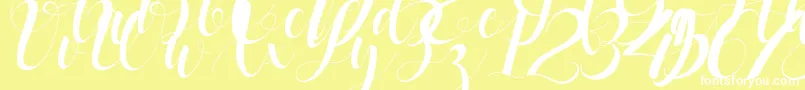 black stud Font – White Fonts on Yellow Background