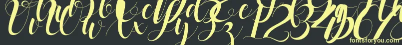 black stud Font – Yellow Fonts on Black Background