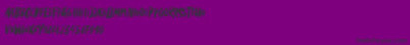 Black Torch Font – Black Fonts on Purple Background