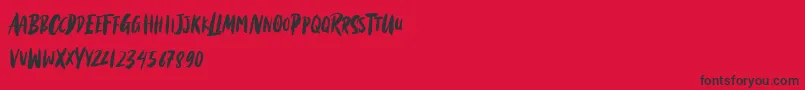 Black Torch Font – Black Fonts on Red Background