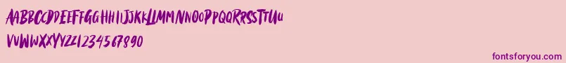 Black Torch Font – Purple Fonts on Pink Background