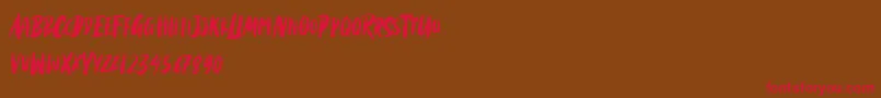 Black Torch Font – Red Fonts on Brown Background