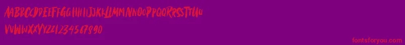 fuente Black Torch – Fuentes Rojas Sobre Fondo Morado