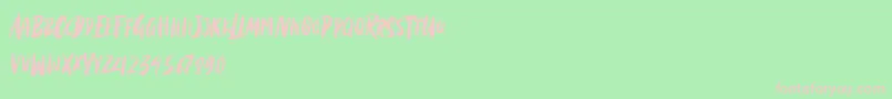 Black Torch Font – Pink Fonts on Green Background