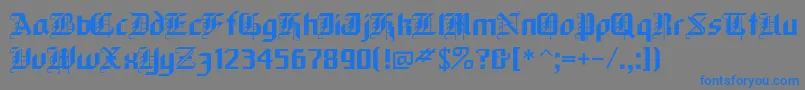 フォントblack – 灰色の背景に青い文字