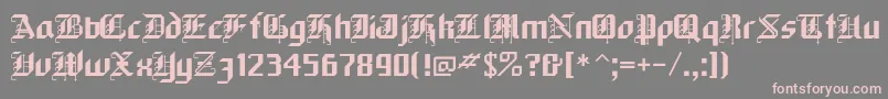black Font – Pink Fonts on Gray Background