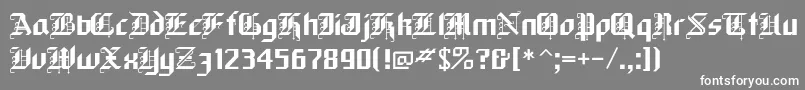 フォントblack – 灰色の背景に白い文字