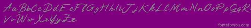 BLACKANGER Font – Gray Fonts on Purple Background