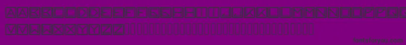 blackblock Font – Black Fonts on Purple Background