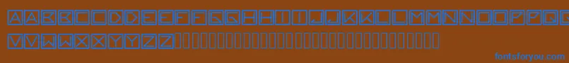 Шрифт blackblock – синие шрифты на коричневом фоне