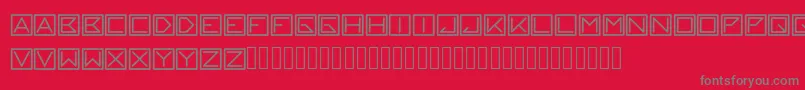 blackblock Font – Gray Fonts on Red Background