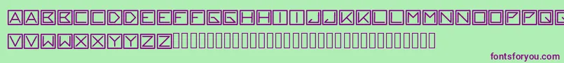 blackblock Font – Purple Fonts on Green Background