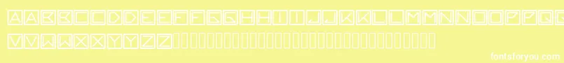 blackblock Font – White Fonts on Yellow Background