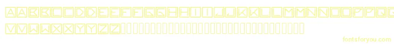 blackblock Font – Yellow Fonts on White Background