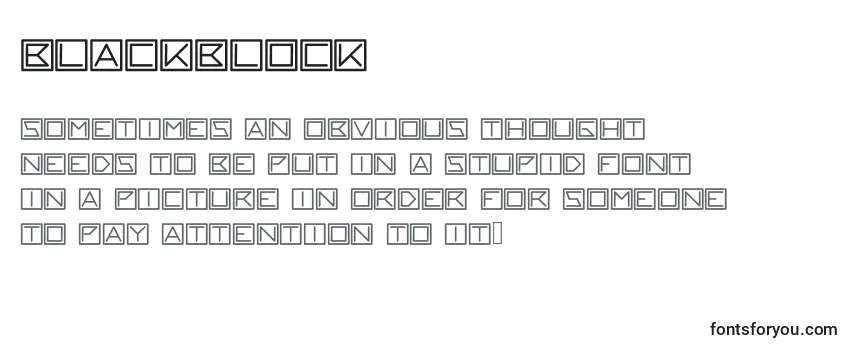 Шрифт Blackblock