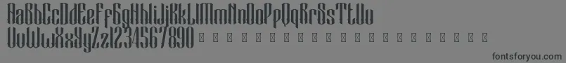 Шрифт BlackCameo Demo – чёрные шрифты на сером фоне