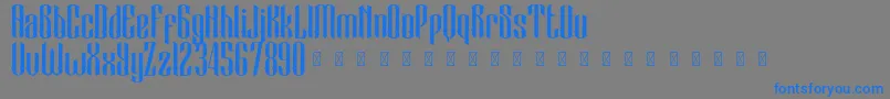 BlackCameo Demo-Schriftart – Blaue Schriften auf grauem Hintergrund