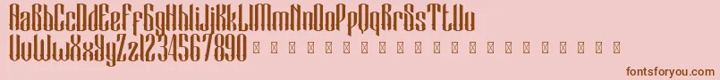 BlackCameo Demo Font – Brown Fonts on Pink Background