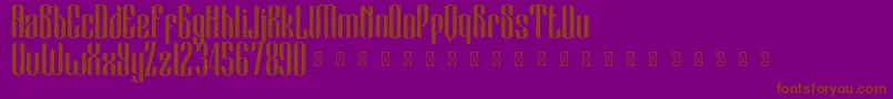 BlackCameo Demo Font – Brown Fonts on Purple Background
