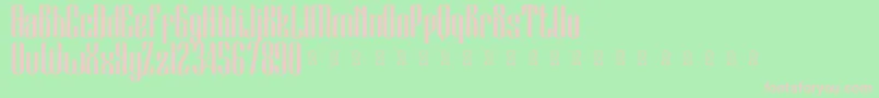 BlackCameo Demo Font – Pink Fonts on Green Background