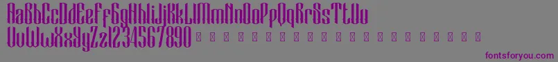 フォントBlackCameo Demo – 紫色のフォント、灰色の背景