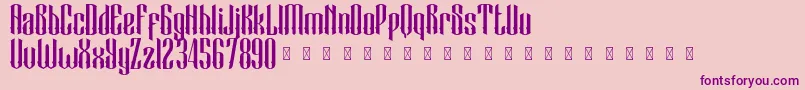 BlackCameo Demo Font – Purple Fonts on Pink Background