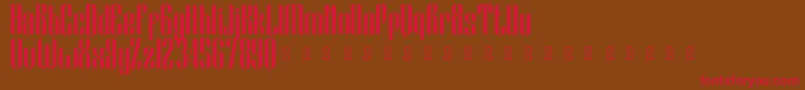 BlackCameo Demo Font – Red Fonts on Brown Background