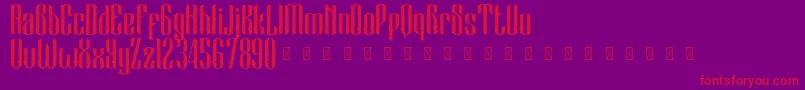 BlackCameo Demo Font – Red Fonts on Purple Background