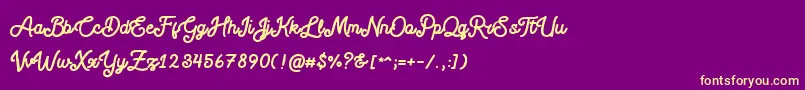 fuente Blackcode Script Stamp Free Personal Use – Fuentes Amarillas Sobre Fondo Morado