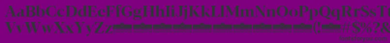 Шрифт Blacker Display Bold trial – чёрные шрифты на фиолетовом фоне