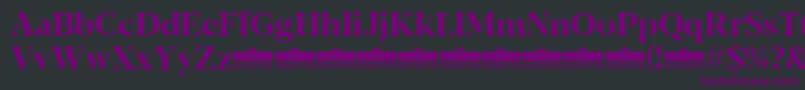 Blacker Display Bold trial Font – Purple Fonts on Black Background