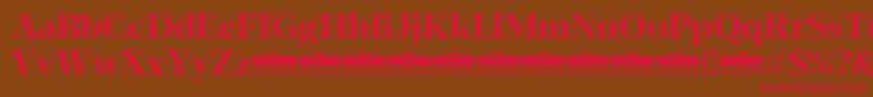 Blacker Display Bold trial Font – Red Fonts on Brown Background