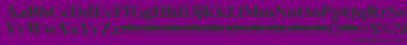 Blacker Display ExtraBold trial Font – Black Fonts on Purple Background